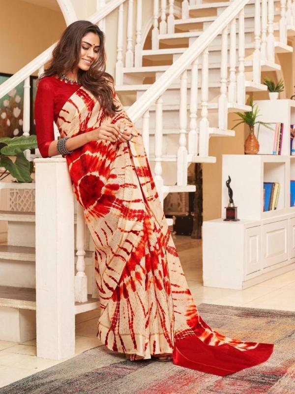 Sibory Beautiful Fancy silk Digital Print Saree Collection